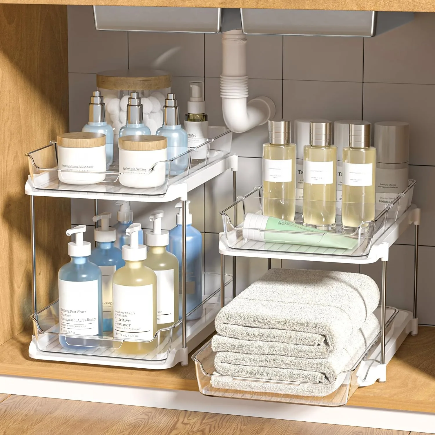 Delamu 2-Tier Under Sink Organizers