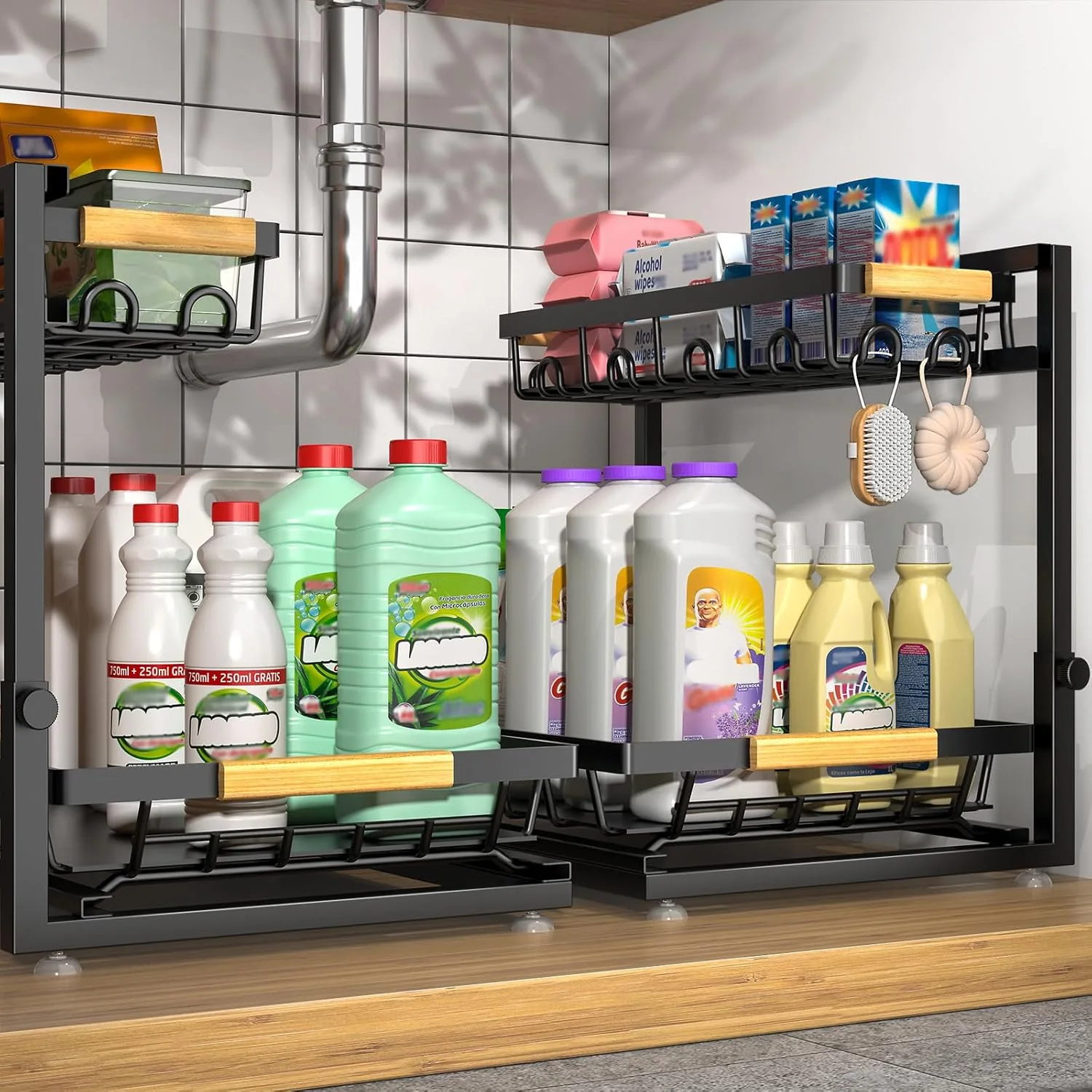 Sevenblue 2 Pack Under Sink Organizer