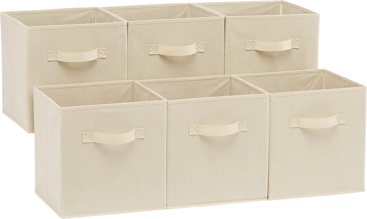 Amazon Basics Fabric Storage Cubes 6-Pack