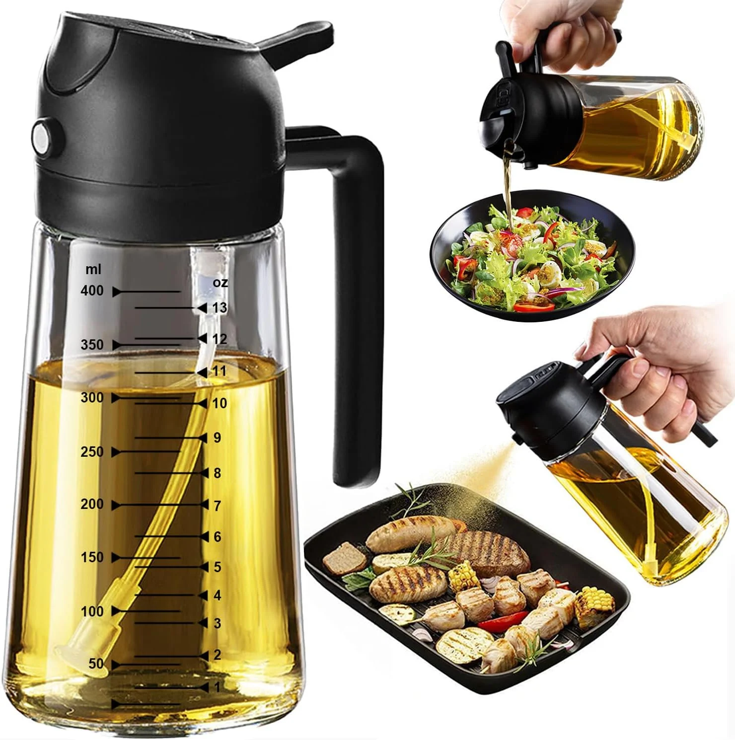 TrendPlain 2-in-1 Olive Oil Sprayer